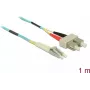 Cable de fibra óptica DeLOCK LC a SC multimodo OM3 1 m