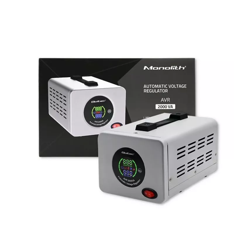 Qoltec 50724 Estabilizador automático de tensión AVR 2000VA