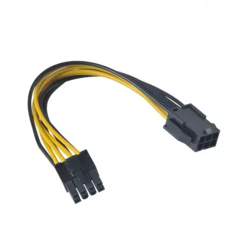 Akasa adaptador de 6 pines PCIe a 8 pines ATX12V – cable adaptador (AK-CB051)