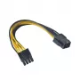 Akasa adaptador de 6 pines PCIe a 8 pines ATX12V – cable adaptador (AK-CB051)
