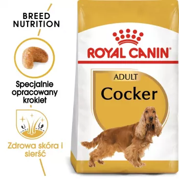 Pienso para perros Royal Canin Cocker Adult 12 kg — Ave, 25 % proteínas, 14 % grasas