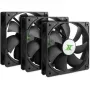 INTER-TECH 88887289 Ventilador de carcasa 120mm pack de 3 Negro