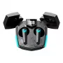 Auriculares Canyon GTWS-2 inalámbricos con gancho para el oído gaming USB Type-C Bluetooth base de carga negros (CND-GTWS2B)