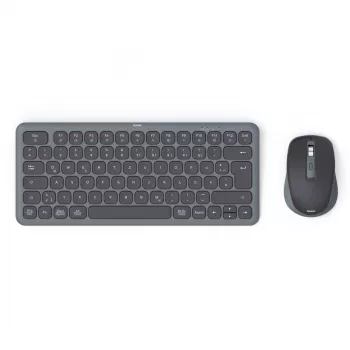 Conjunto de teclado y ratón multidispositivo negro gris