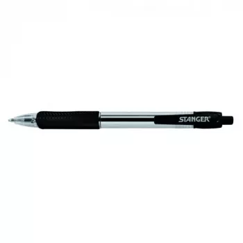 STANGER bolígrafo 1.0 Softgrip retráctil, negro, 1 ud. 18000300039