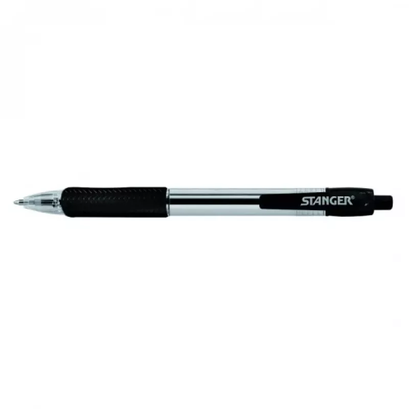 STANGER bolígrafo 1.0 Softgrip retráctil, negro, 1 ud. 18000300039