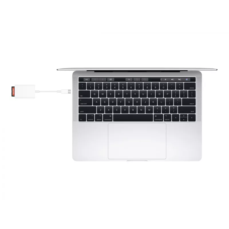 Lector de tarjetas Apple MW653ZM/A USB 2.0 Type-C blanco compatible con SD