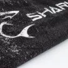 Toalla White Shark TW-02 Sägezahnfisch de secado rápido y ligera de microfibra
