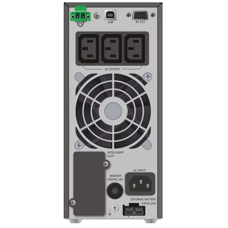 PowerWalker VFI 1000 TGS doble conversión (online) 1 kVA 900 W 3 salidas AC
