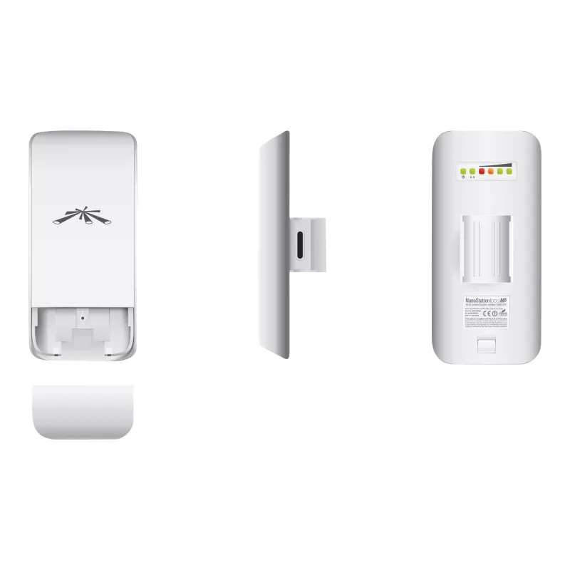 Punto de acceso inalámbrico UBIQUITI LocoM5, 5 GHz banda única, 150 Mbit/s, 13 dBi, PoE