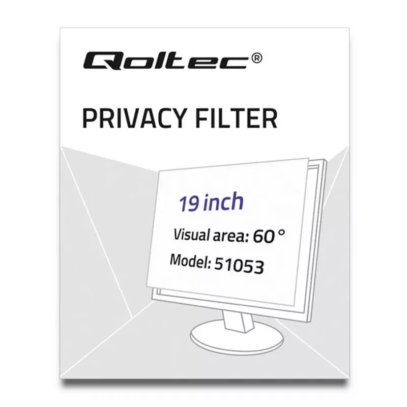 Qoltec 51053 Filtro de privacidad para pantalla 48.3 cm (19) monitor