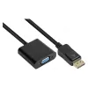 Adaptador DisplayPort macho a VGA hembra, 1920*1200 @60Hz, contactos dorados, aprox. 20cm, Good Conn (DP-AD11)
