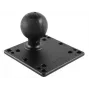 Placa VESA RAM Mounts (120,7 x 120,7 mm) con bola D (2,25 pulgadas), patrones de orificios 75x75 y 100x100 mm (RAM-D-246U)