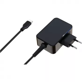 Cargador de dispositivos móviles LC-Power LC-NB-GAN-65-C portátil negro AC interior