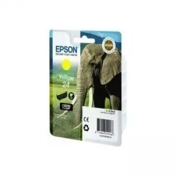 Epson Elephant pack individual amarillo 24 Claria Photo HD tinta, amarillo, tinta pigmentada, 1 ud.