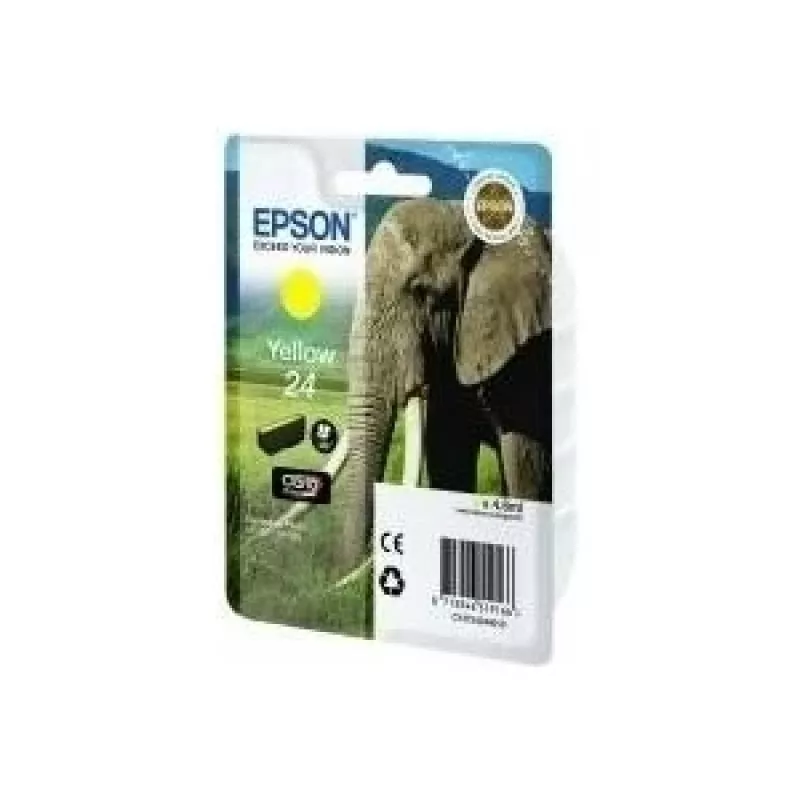 Epson Elephant pack individual amarillo 24 Claria Photo HD tinta, amarillo, tinta pigmentada, 1 ud.