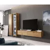 Vitrina Cama Meble VIGO 180 — vitrina de cristal de pared, 1800×400×300 mm, roble wotan