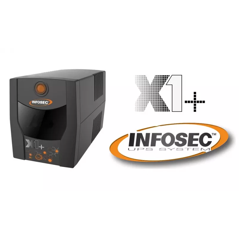 Infosec SAI X1+ 1000 Fuente de alimentación de respaldo 1000VA, 500W, 2× FR/Schuko