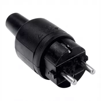 Conector de red eléctrica Bachmann 913.171 Negro