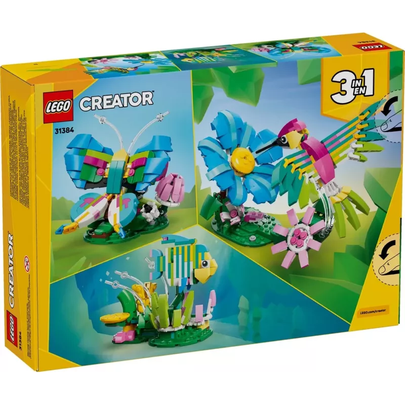 LEGO CREATOR 3 EN 1 31384 Animales salvajes: Colibrí multicolor