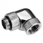 Alphacool Eiszapfen Connector Series - adaptador de montaje en ángulo para sistema de refrigeración líquida - níquel plateado