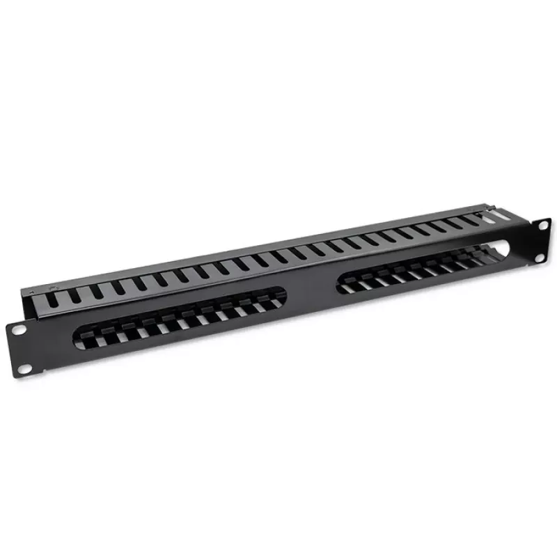 Organizador de cables QOLTEC 54514 para racks de 19 pulgadas, 24 puertos