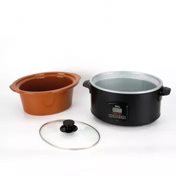 Olla de cocción lenta Jata JEOL2145 5 L 210 W negra terracota botones 230 V