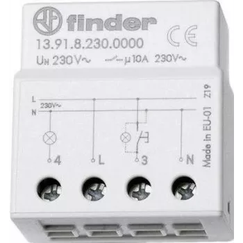 Finder interruptor de impulso para montaje en superficie/empotrado 1 ud. 13.91.8.230.0000 1 contacto NA 230 V/AC 10 A 2300 VA (13.91.8.230.0000)