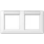 Placa de pared JUNG AS 5820 NA WW blanco, duroplast, 151,5×80,5 mm