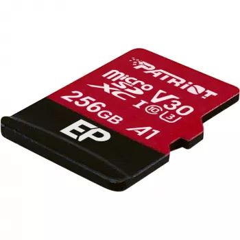 Tarjeta microSDXC PATRIOT PEF256GEP31MCX 256 GB Class 10 U3 V30 lectura 100 MB/s escritura 80 MB/s con adaptador SD
