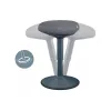 Silla de oficina Leitz 65440089 asiento acolchado gris marco de plástico