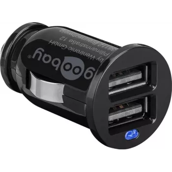 Wentronic 44177 - Coche - MP3 - Teléfono móvil - Smartphone - Tablet - Adaptador para mechero de coche - Contacto - CE - WEEE - negro (44177)