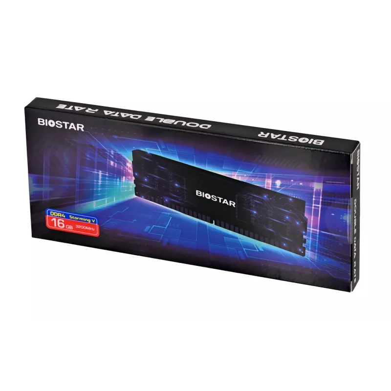 Memoria RAM DDR4 de sobremesa BIOSTAR 16GB 3200MHz con disipador (modelo DO32NU4H16)