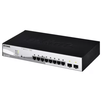 D-Link DGS-1210-08P/E Managed L2 Gigabit Ethernet (10/100/1000) Power over Ethernet (PoE) Negro