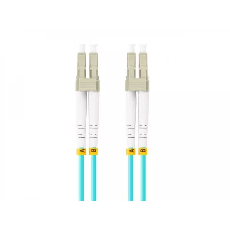 Cable de fibra óptica LANBERG FO-LULU-MD31-0010-TQ 1 m OM3 LC–LC Aqua