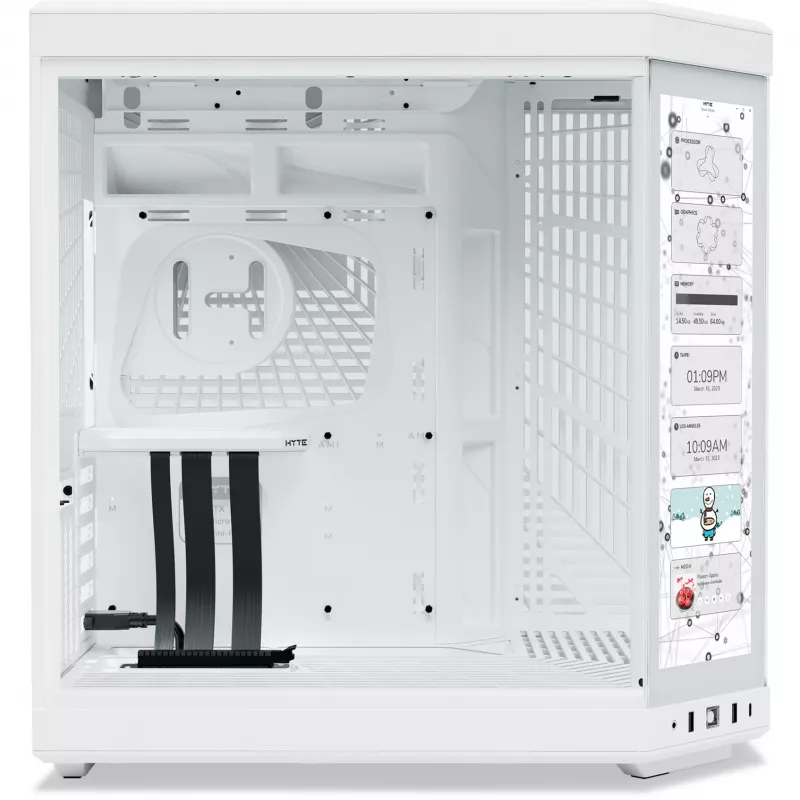 Y70 Touch Infinite, caja de torre blanca, cristal templado x 2