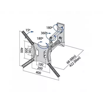 Soporte de pared para TV TB TV-254E hasta 60