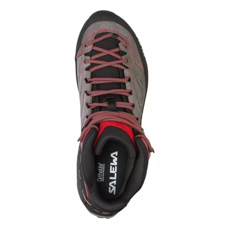 Salewa MTN Trainer Mid GTX hombre Charcoal, gris, rojo