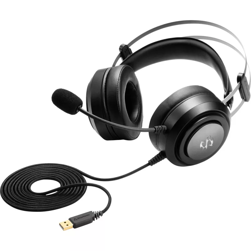 Auriculares Sharkoon Skiller SGH30 con cable para gaming con diadema, negro