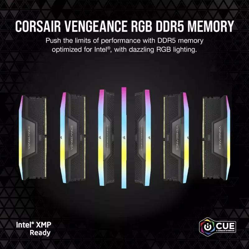 DIMM 48 GB DDR5-6400 (2x 24 GB) Dual-Kit (negro, CMK48GX5M2B6400C36, Vengeance, INTEL XMP)