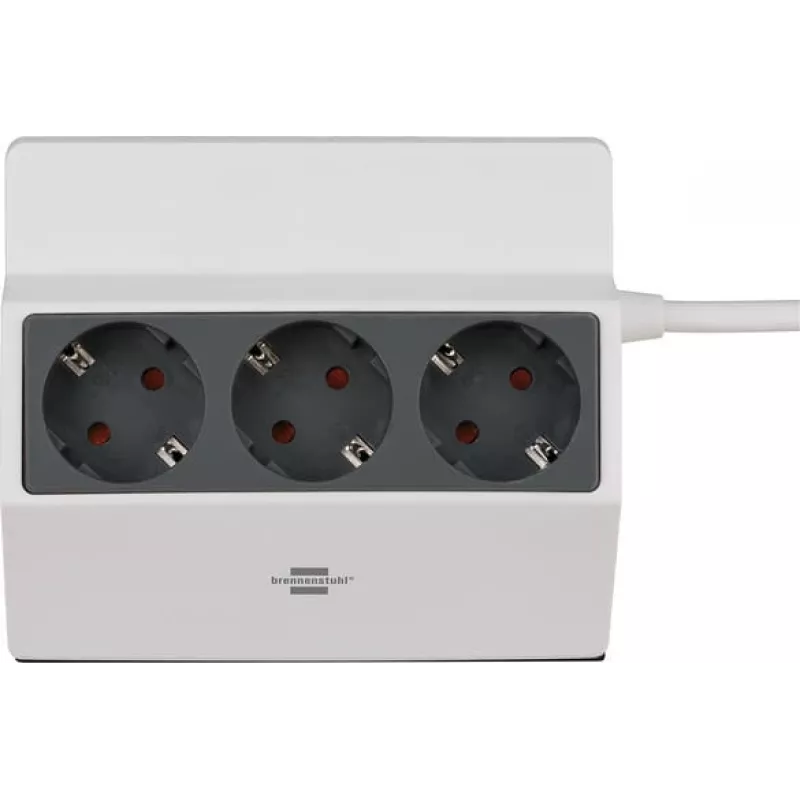 Brennenstuhl 1150070, 3 m, 3 salidas de corriente, para interior, IP20, antracita, blanco, 16 A