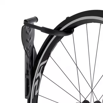 Soporte de bicicleta de pared MACLEAN MC-432, soporte vertical para bicicleta, ancho ajustable, carga máx. 30 kg, negro