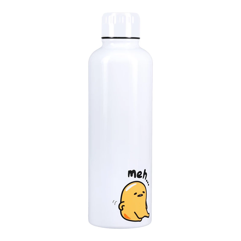 Botella de metal Paladone Gudetama — botella de acero inoxidable isotérmica con diseño de personaje