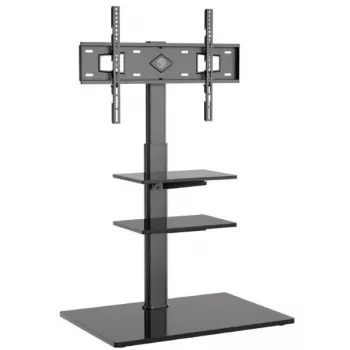 Pie de TV ONKRON TS5550-B para 32–65 inch (81,3–165,1 cm), carga máx. 30 kg, VESA 100x100–600x400, altura 880–1080 mm, orientable ±25°