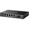 Switch de red TP‑LINK SG2206MP L2 Gigabit Ethernet PoE 5 puertos (5x Gigabit, 1x SFP, PoE+ 4 puertos, presupuesto 63W)