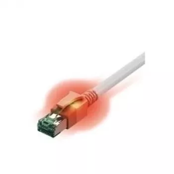 Easylan CS1OWADAD0020 Cable de red RJ45, cable de red CAT 6a S/FTP 2 m blanco con LED 1 ud.