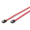 Cable de conexión SATA Assmann. Tipo L. con bloqueo F/F. 0,5 m. recto. SATA II/III. UL. re (AK-400102-005-R)