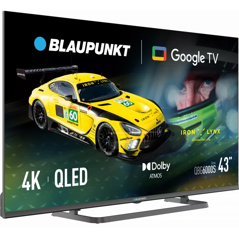 Blaupunkt TV QLED | 43QBG6000S | 43 | Smart TV | Google TV | negro