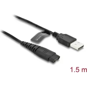Cable de carga USB 5 V para maquinilla eléctrica DELOCK compatible con Hatteker RFC-588/598/690/692/696 RSCX-7568/9598 Serie, 1 ud.