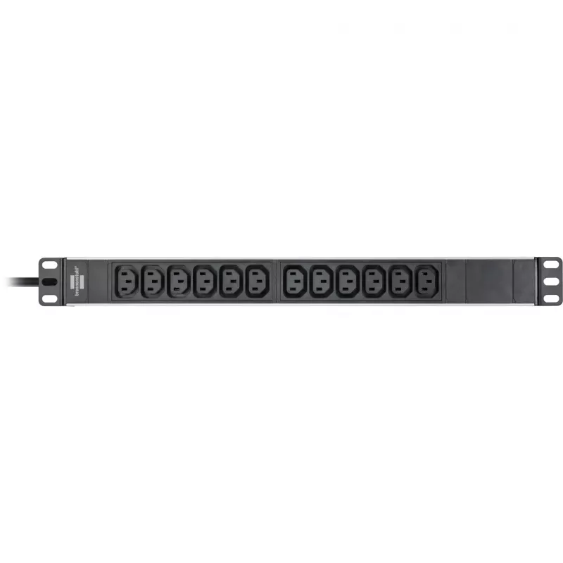 Alargador con regleta Brennenstuhl 1390007112 2 m 12 tomas de corriente interior negro plata